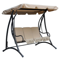 Charles Bentley 3 Seater Premium Swing Seat with Canopy