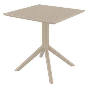 Shipley Outdoor Square 70cm Dining Table In Taupe