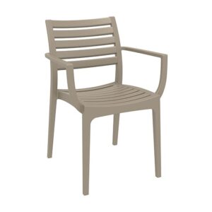 Alto Polypropylene With Glass Fiber Dining Chair In Taupe