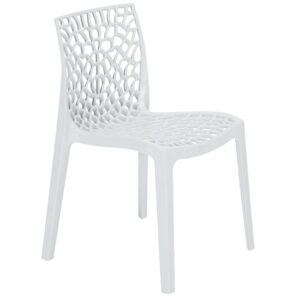 Nicole Polypropylene Side Chair In White