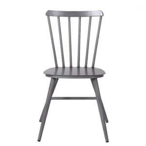 Piper Outdoor Aluminium Vintage Side Chair In Grey