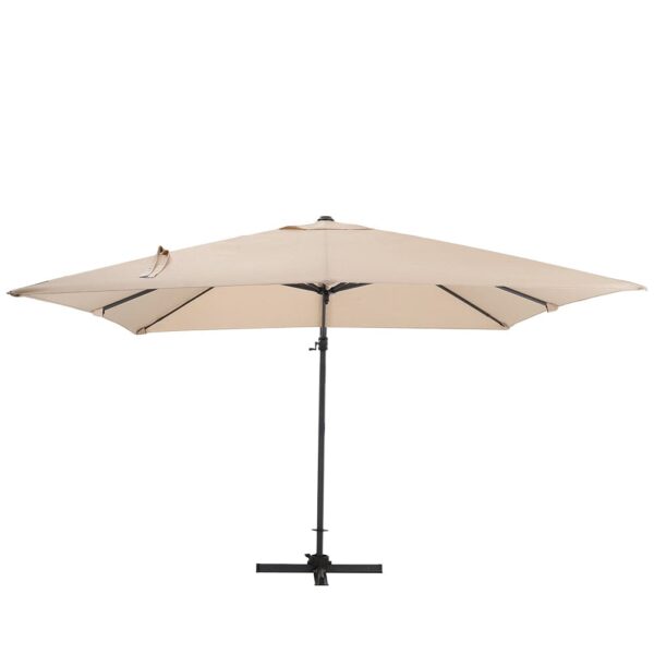 3 x 3M Wide Garden Parasol Outdoor Hanging UV Resistant and Waterproof Umbrella for Patio