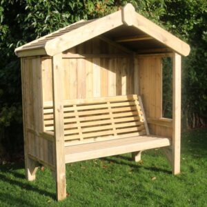 Cretila Large Wooden Garden Seating Bench In Natural