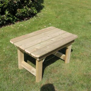 Stowe Wooden Garden Coffee Table In Natural